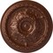 Ekena Millwork Oslo Ceiling Medallion (Fits Canopies up to 7 5/8"), Hand-Painted Copper Penny, 38 3/8"OD x 2 7/8"P CM38OSCPS - alternate 1